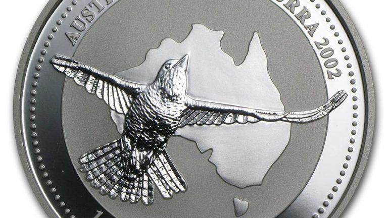 1oz Silver 2002 Australian Kookaburra